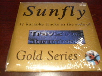 SUNFLY GOLD KARAOKE DISC GD-005 TRAVIS & THE STEREOPHONICS CD+G SEALED 16 TRACKS