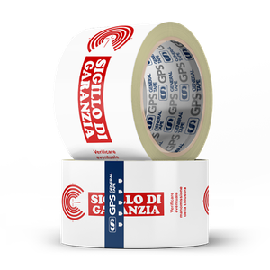 Nastro Adesivo 'Sigillo Di Garanzia' PVC - 12mm X 66m, Bianco E Blu, Per Buste E Confezioni - Foto 10