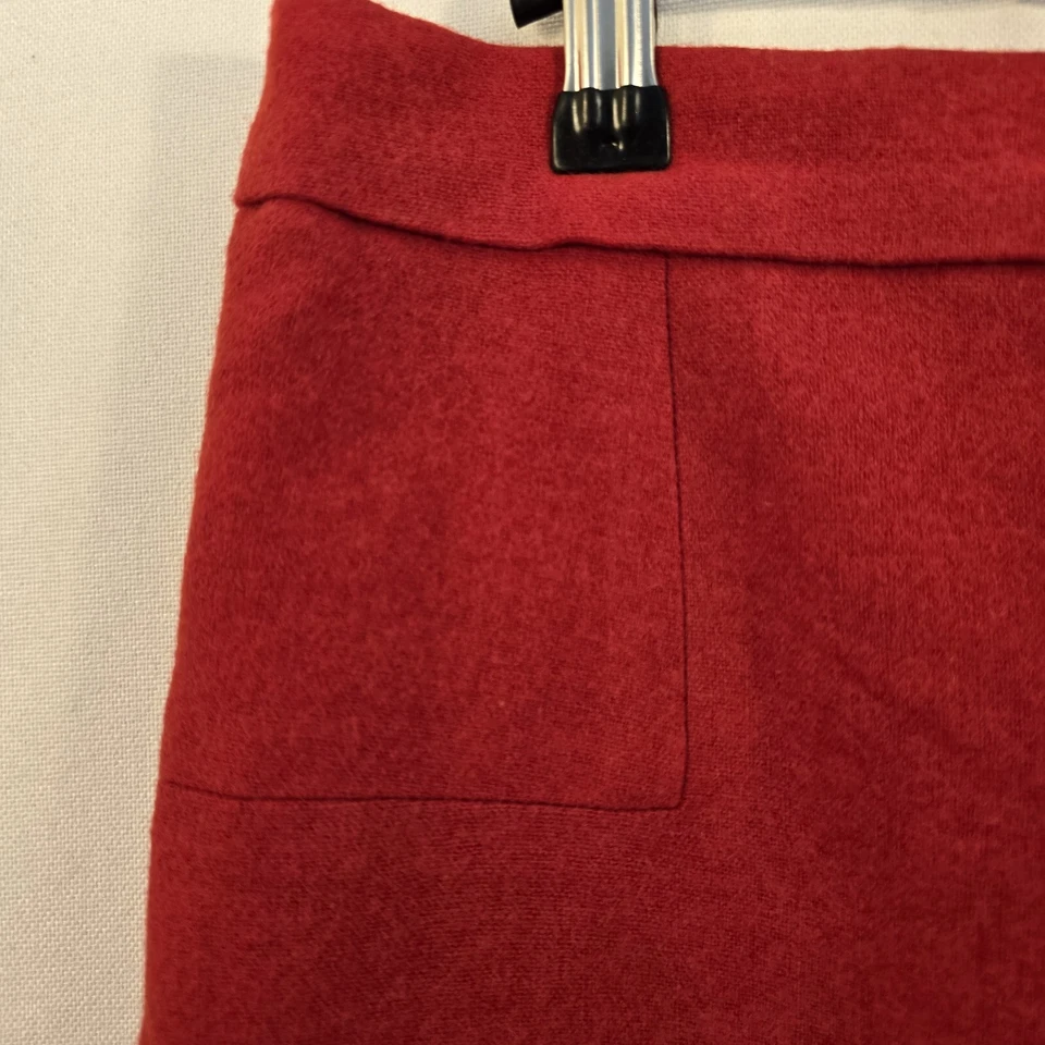 Falda Willi Smith Mujer 10 Rojo Cereza Mezcla Lana Mini Oscura Academia Preppy Niña Foto 4 de 4