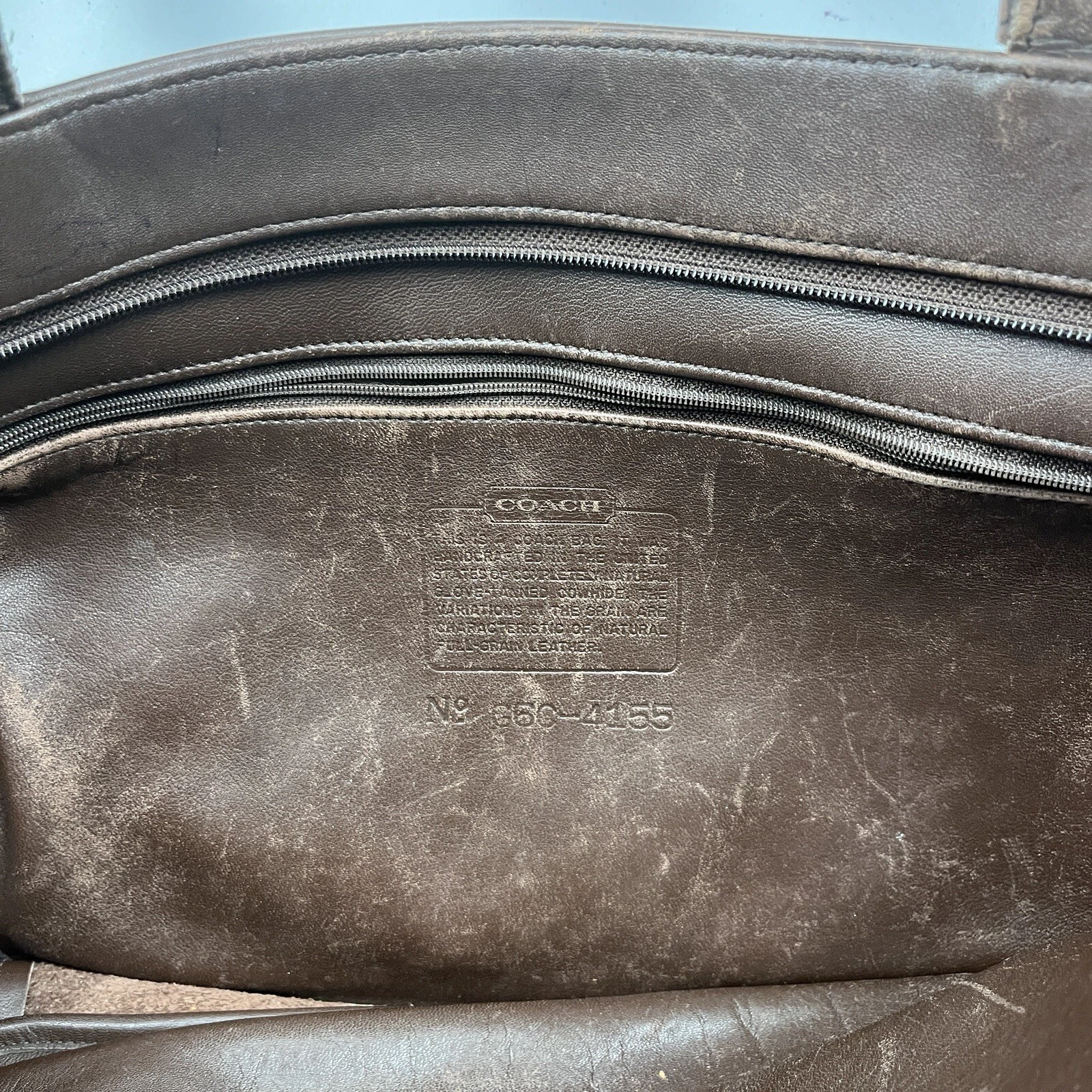 Borsa a tracolla vintage anni '90 Coach Waverly SoHo marrone scuro in pelle borsa