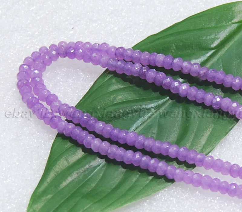 18 «24» 36 «48» натуральный 2 x 4 мм александрит граненый круглый драгоценные камни бисер ожерелье AAA - Изображение 2 из 4