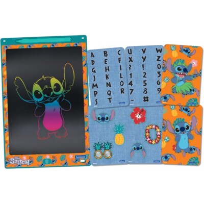 Lexibook Stitch 11 Zoll mehrfarbiges E-Ink-Tablet Zeichnen lernen mit Schablonen