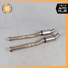 11-13 Mercedes W221 S63 Amg M157 Exhaust Pipe Resonator Left Right Set Oem