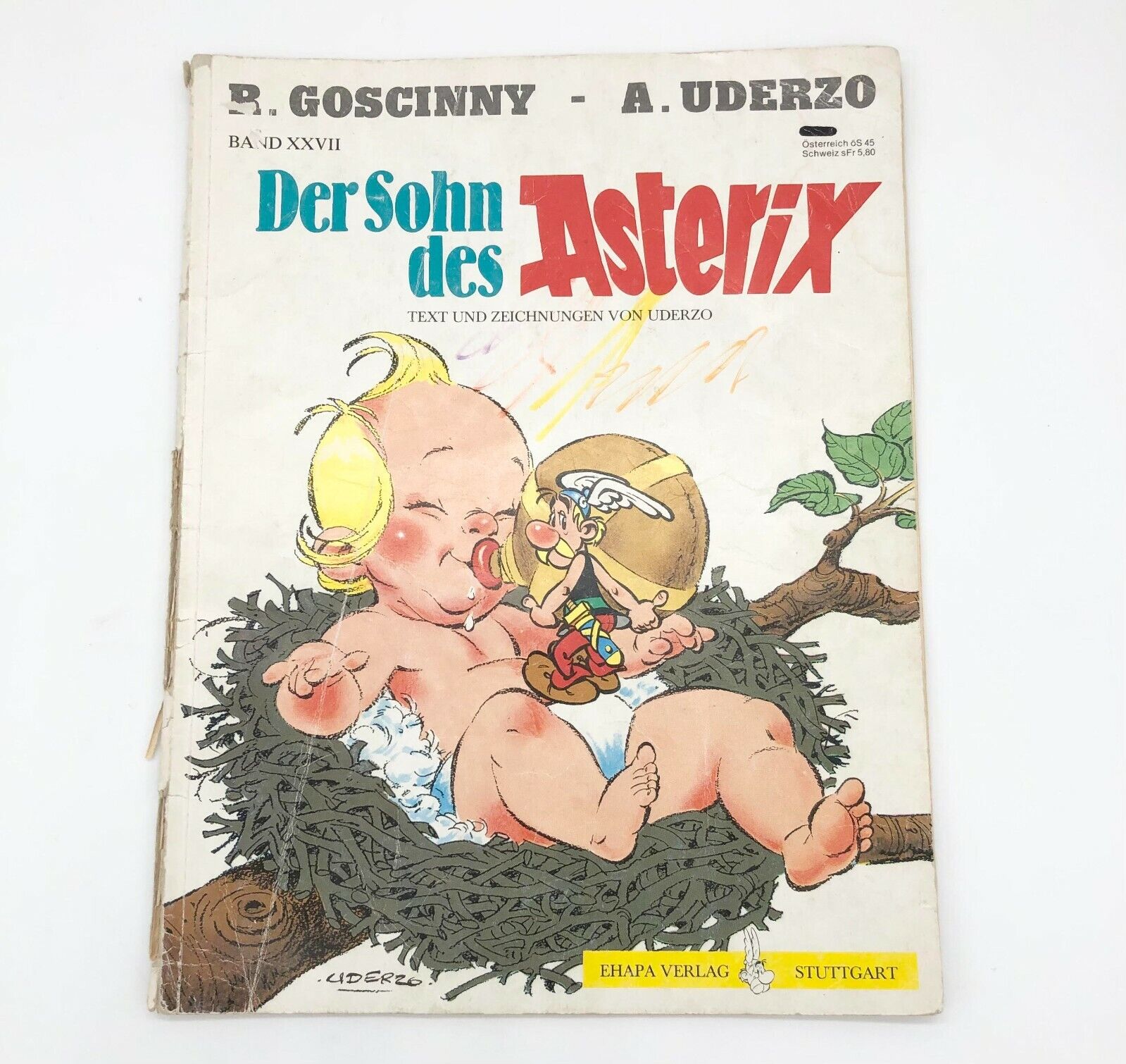 👶🏻     ASTERIX 27 - DER SOHN DES ASTERIX (German, 1983) Paperback Comic