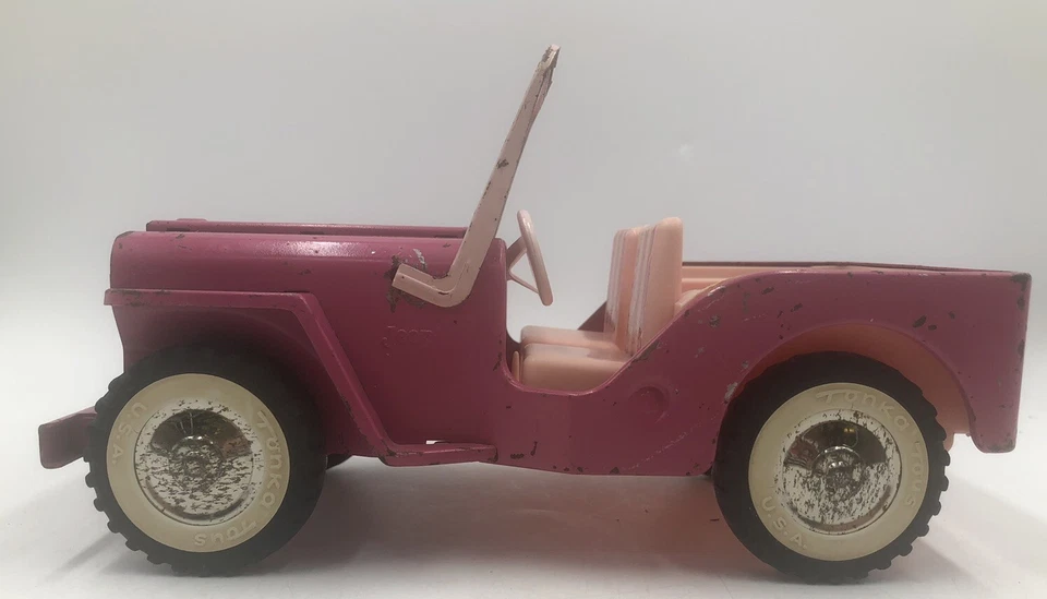 2 Tonka "Elvis" Vintage Años 60 Rosa Nº Jeep Surrey 350 y Orange Dune Buggy Keep Foto 4 de 4