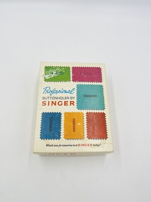 Vintage Singer Professional Buttonholer Vertical Needle Zig Zag Machine Sims4642