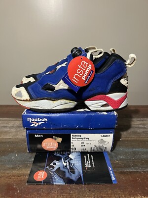 【送料無料，新作登場】 良品 REEBOK INSTA PUMP FURY OG M40934 26.5cm リーボック ポンプフューリー ブルー レッド ブラック 青 赤 白 黒 トリコロール INSTAPUMP