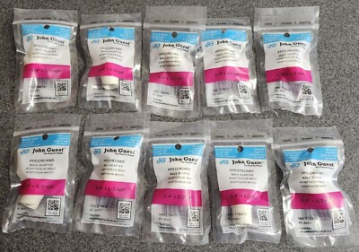 #ad Lot of 10 John Guest PP010824WD 1 4quot; x 1 2quot; nptf Male Adapter $14.96