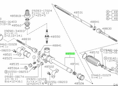SUZUKI Carry Every CASE STEERING 48500-78810-000 Genuine JDM OEM