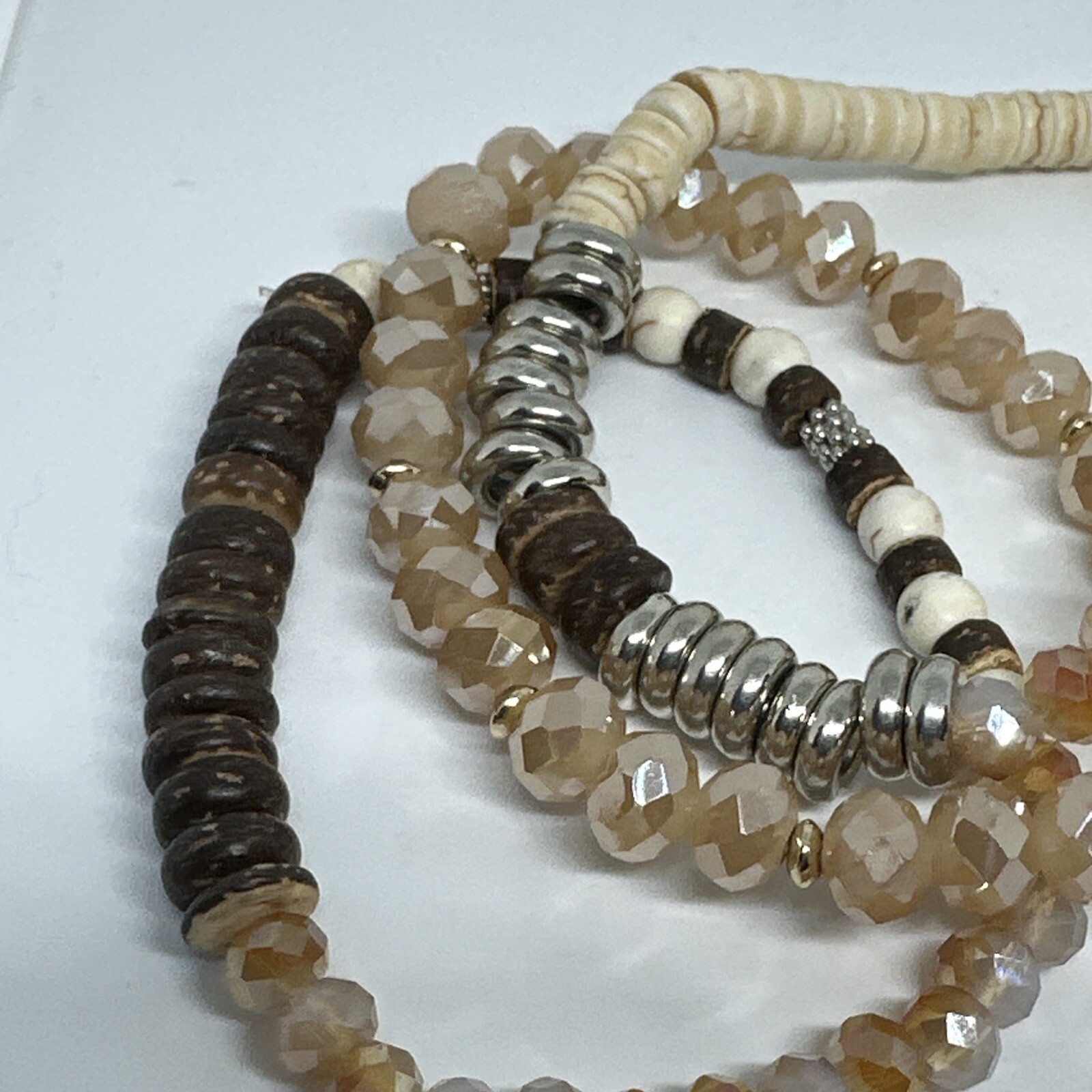 Set 3 Stack Stretch Bracelets Crystals AB Dreamsi… - image 4