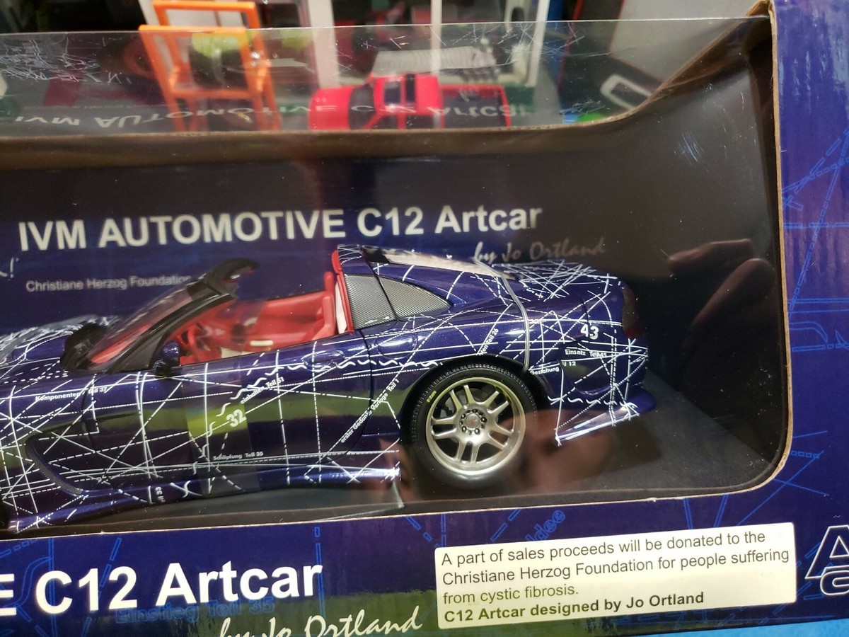 1/18 Auto Art IVM Automotive C12 Art Car BEAUTIFUL VERY NICE CAR