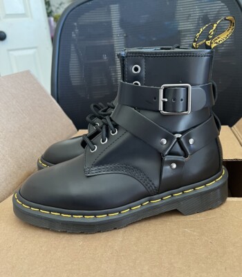 美品　Dr Martens 日本未入荷　CRISTOFOR レザーブーツ DR. MARTENS Cristofor Leather Harness Lace Up Unisex Boots Size 6