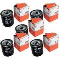 5X Mahle / Knecht ÖLfilter OC 981 Oil Filter