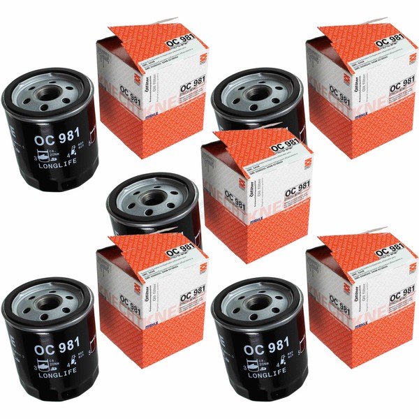 5X Mahle / Knecht ÖLfilter OC 981 Oil Filter-image