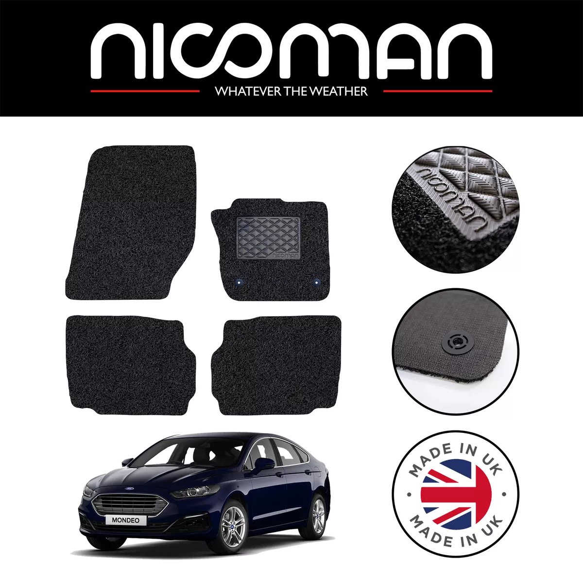 Ford mondeo 2024 mk5 car mats