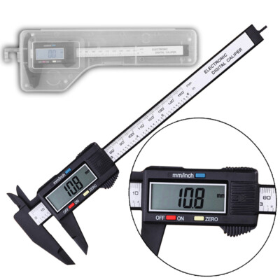 Digital Caliper Vernier Micrometer Electronic Ruler Gauge Meter Measuring 0-6 in