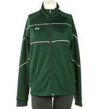 Under Armour All Season Gear Mesh Lined Green Stretch Track Jacket Women's NWT