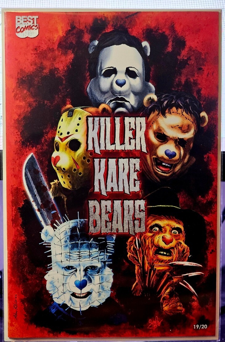 Killer Kare Bears Freddy Jason Leatherface Pinhead Michael Myers Horror 19/20