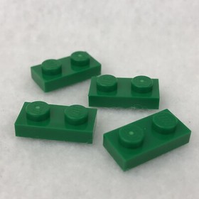 LEGO 3023 Green Plate 1 x 2 (x4)