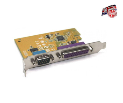 Dell Original Erweiterungskarte 05R3FC Seriell RS-232 (DB9) Parallel LPT (DB25) PCI
