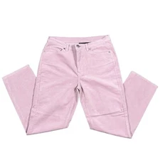 DG2 Diane Gilman Straight Leg Flat Front Velvet Pants Women's Size 12P Pre-owned