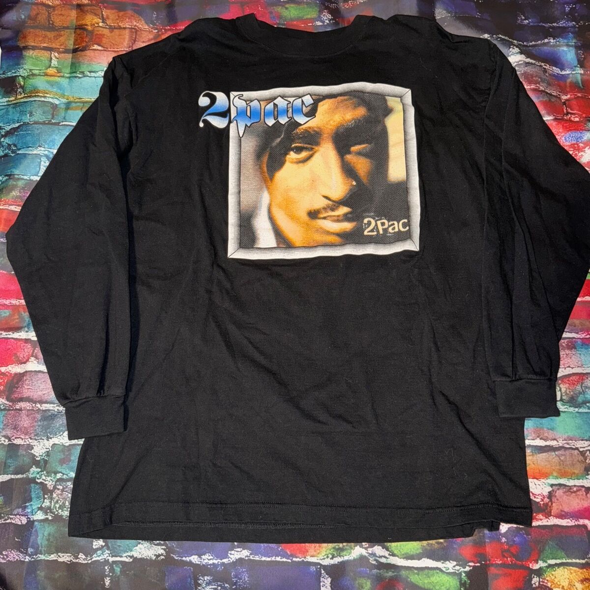 Vintage 90s Tupac Shakur 2Pac Rap Tee Long Sleeve Shirt XL Vintage 90s Tupac Shakur 2Pac Rap Tee Long Sleeve Shirt XL