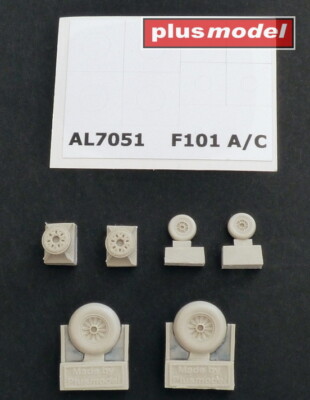 MW22 PLUSMODEL AL7051 F-101 A/C WOODOO WHEELS ACCESSORIES  1/72