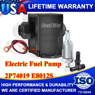 #ad #ad 12V Electric Fuel Pump 4 5 7 PSI Low Pressure Petrol Gas Diesel Inline Universal $17.95