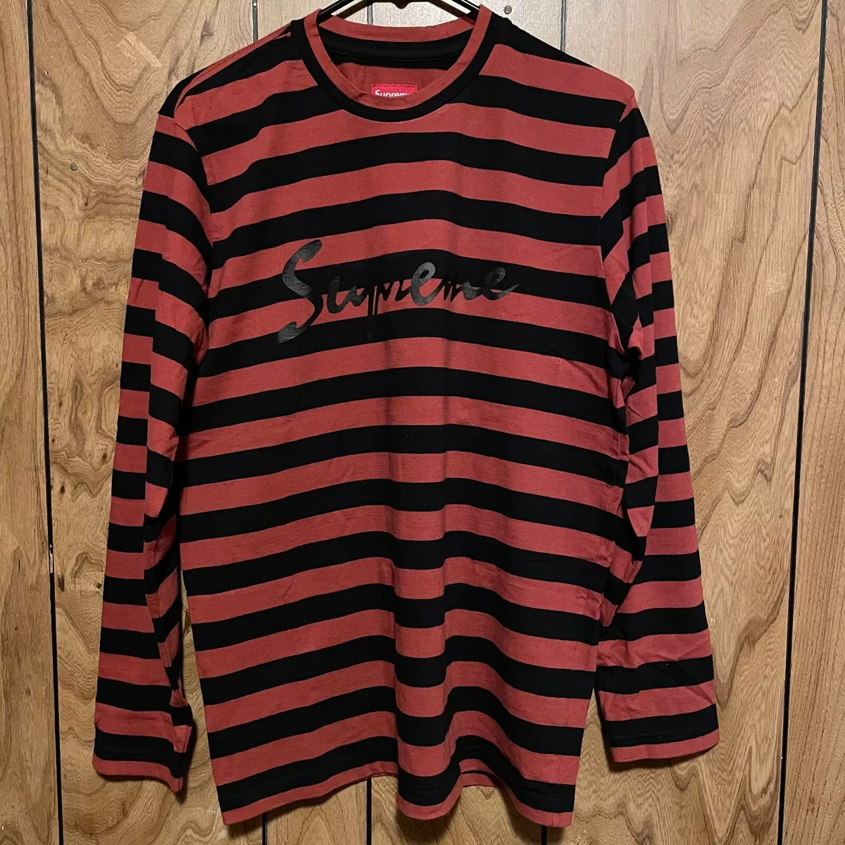 Supreme Medium Stripe Long Sleeve Tee - Size M