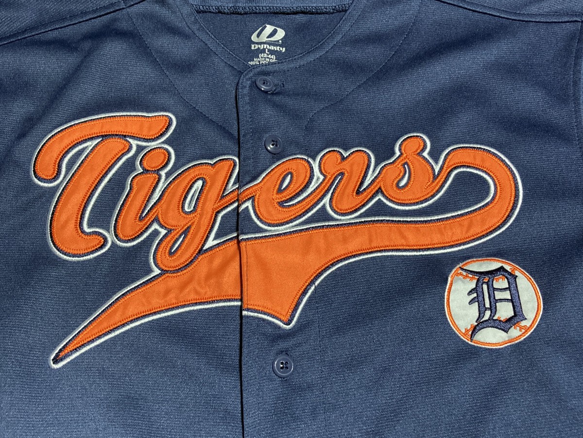 USA製 00s Detroit Tigers 袖ワッペン付き 古着ゲームシャツ USA製 00s Detroit Tigers 袖ワッペン付き 古着ゲームシャツ ウェア