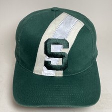 Vintage Michigan State Spartans MSU Hat Cap SnapBack Annco  NCAA Reflective