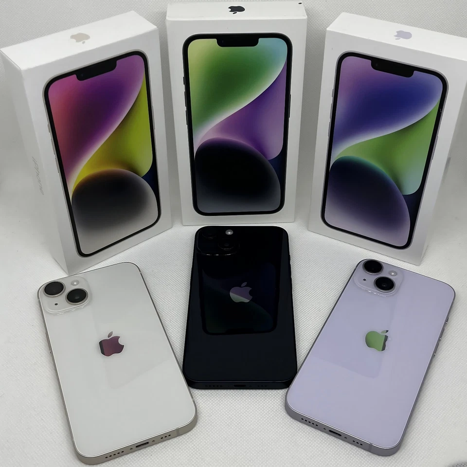 Apple iPhone 14 SEHR GUT Schwarz Weiß Blau Lila 128GB 256GB 512 OVP Ohne Simlock - Bild 4 von 4