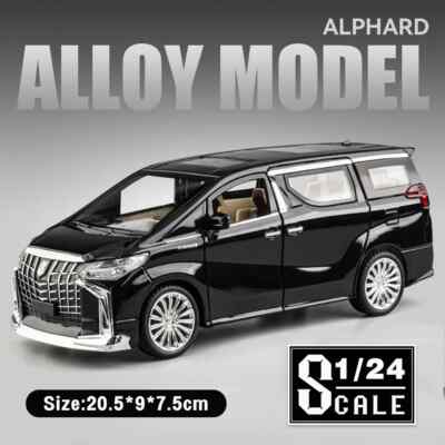 1/24 Toyota Police Alphard Diecast Alloy Car Model Toy Vehicles