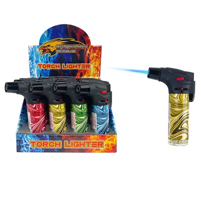 Jumbo Single Jet Flame Torch Gun Lighter Refillable Lockable Windproof  Wave 