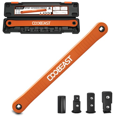 #ad coobeast 3 8 inch offset extension wrench Impact Ready Socket Medium Orange $45.82