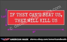 CHARLIE KIRK BEAT US MAGA STICKER DECAL WINDOW BUMPER