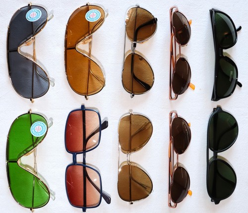 Lote 10 Gafas de Sol Francesas Años 70/80 Nuevas Marco de Metal y Plástico Nuevas Stock Antiguo - Imagen 2 de 15