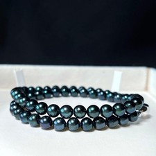 Deep Green Akoya Pearl Necklace 6570mm M407 for Weddings Funerals and Other etc