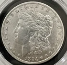 1884-O Morgan Silver Dollar, New Orleans Mint, Circulated