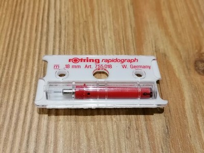 Original Rotring Rapidograph Zeichenkegel 0,18 mm - NEU & OVP - W Germany