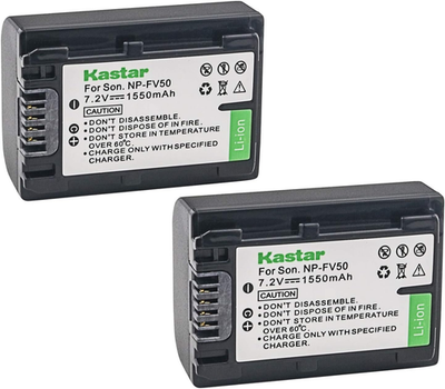 Batteria Agli Ioni Di Litio Sostitutiva Per Sony NP-FV30, NP-FV50, NP-FV70, NP-FV100 - Alta Capacità E Lunga Durata Per Videocamere HDR E DCR - 4