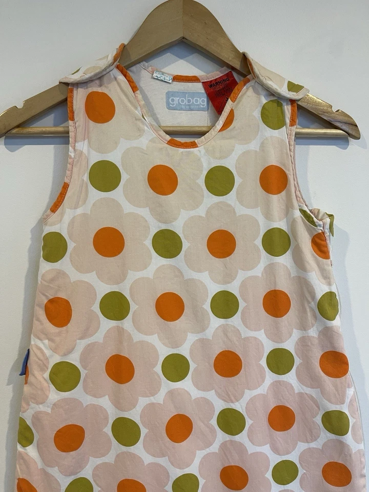 Saco de dormir Grobag Orla Kelly bebé flor melocotón naranja talla 18-36 meses Foto 2 de 4