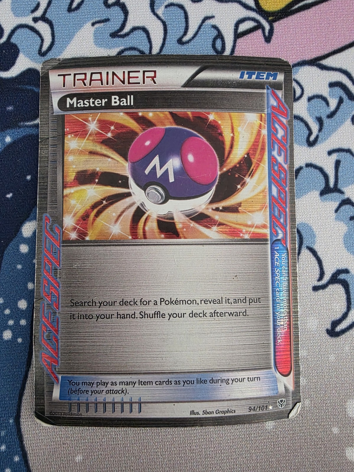 Pokémon TCG Master Ball Trainer Full Holo Rare 94/101 2013 