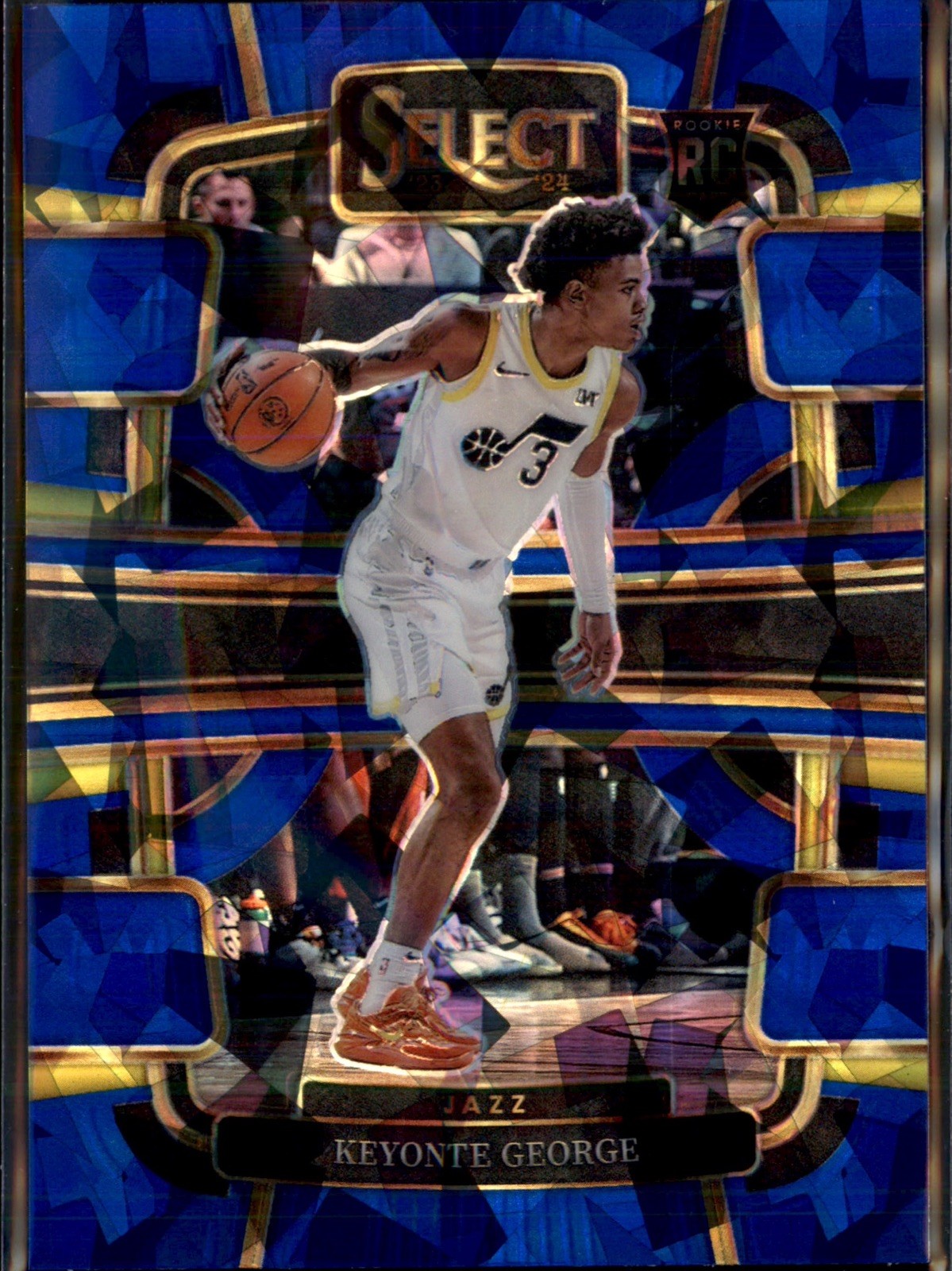 2023-24 Panini Select Keyonte George Blue Cracked Ice Concourse Rookie #75 RC