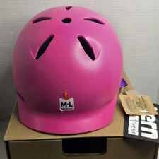 Bern Bandito Cycling Helmet Satin Pink Junior Unisex Multisport M/L 54.5-57.5 CM