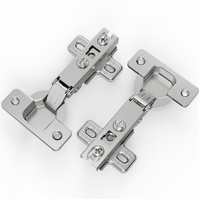 2 Pack Full Overlay Cabinet Hinges, Regular Standard Closing, Slide-on, Self-...