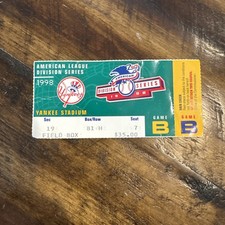 ALDS 1998 NY Yankees American League Division Series Game B Dynasty