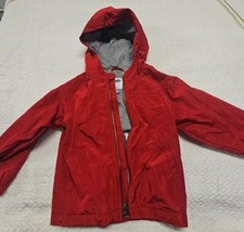 Old Navy Windbreaker Jacket Child Refective Size 5T 5A Red Hooded