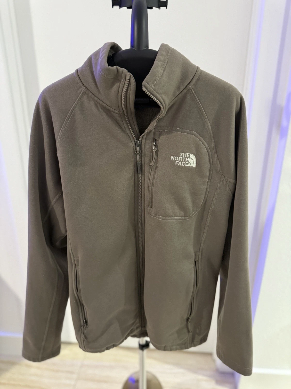 The North Face Softshell Jacket Brown Full Zip Men Small S Outdoor