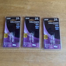 3 FEIT ELECTRIC Light Bulb 25/20 Watts 120 Volt G8 Base 2000 Hours New Sealed